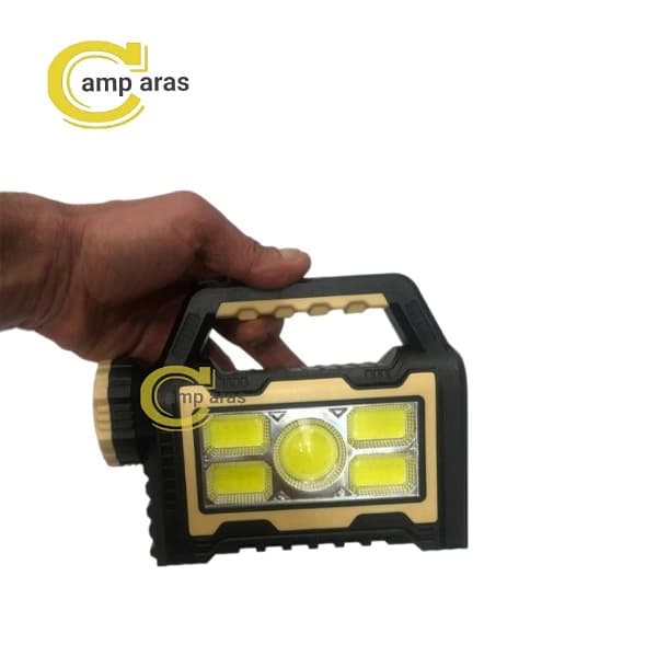 چراغ قوه شارژی خورشیدی COB-XPE HS-8031-B — تصویر ۲