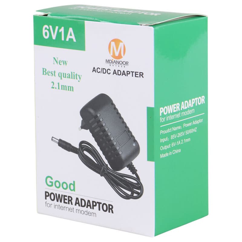 آداپتور برق Mdianoor SH1059 6V 1A — تصویر ۳