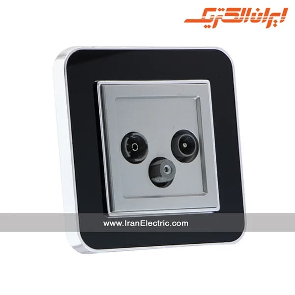 پریز آنتن TV-SAT-RD ارس سیلور مشکی میان نقره