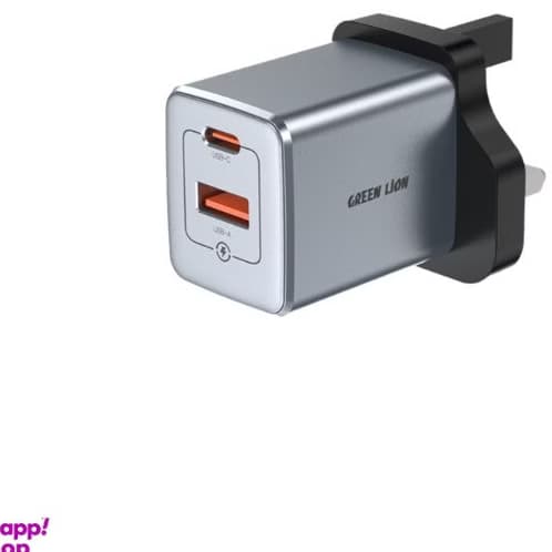 شارژر دیواری 35 وات گرین لاین مدل GaN Premium 35W GNGAN35WUKGY