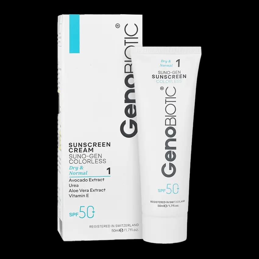 کرم ضد آفتاب پوست خشک ژنوبایوتیک SPF50 — تصویر ۹
