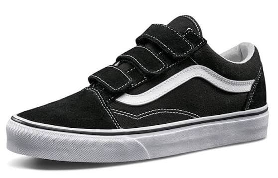 کفش ونس اولد اسکول مشکی ۳ چسبی Vans old school black 3 velcro — تصویر ۳