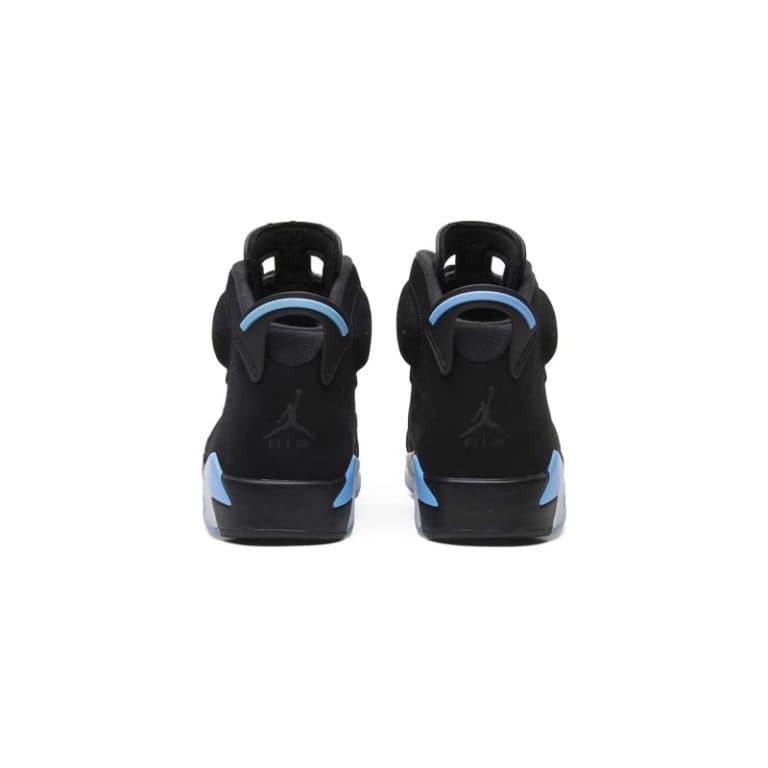نایک ایرجردن 6 مشکی آبی Nike Air Jordan 6 Retro Black UNC Blue — تصویر ۴