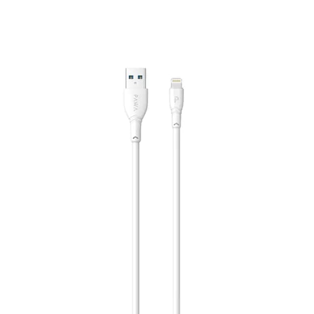 کابل شارژ USB به لایتنینگ 2.4A پاوا مدل PW-2PVCATOL به طول 2 متر