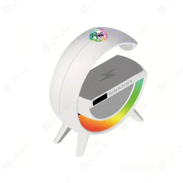 چراغ، اسپیکر و شارژر بی سیم مدل G2388 به همراه رقص نور ویژه بلک فرایدی — تصویر ۷