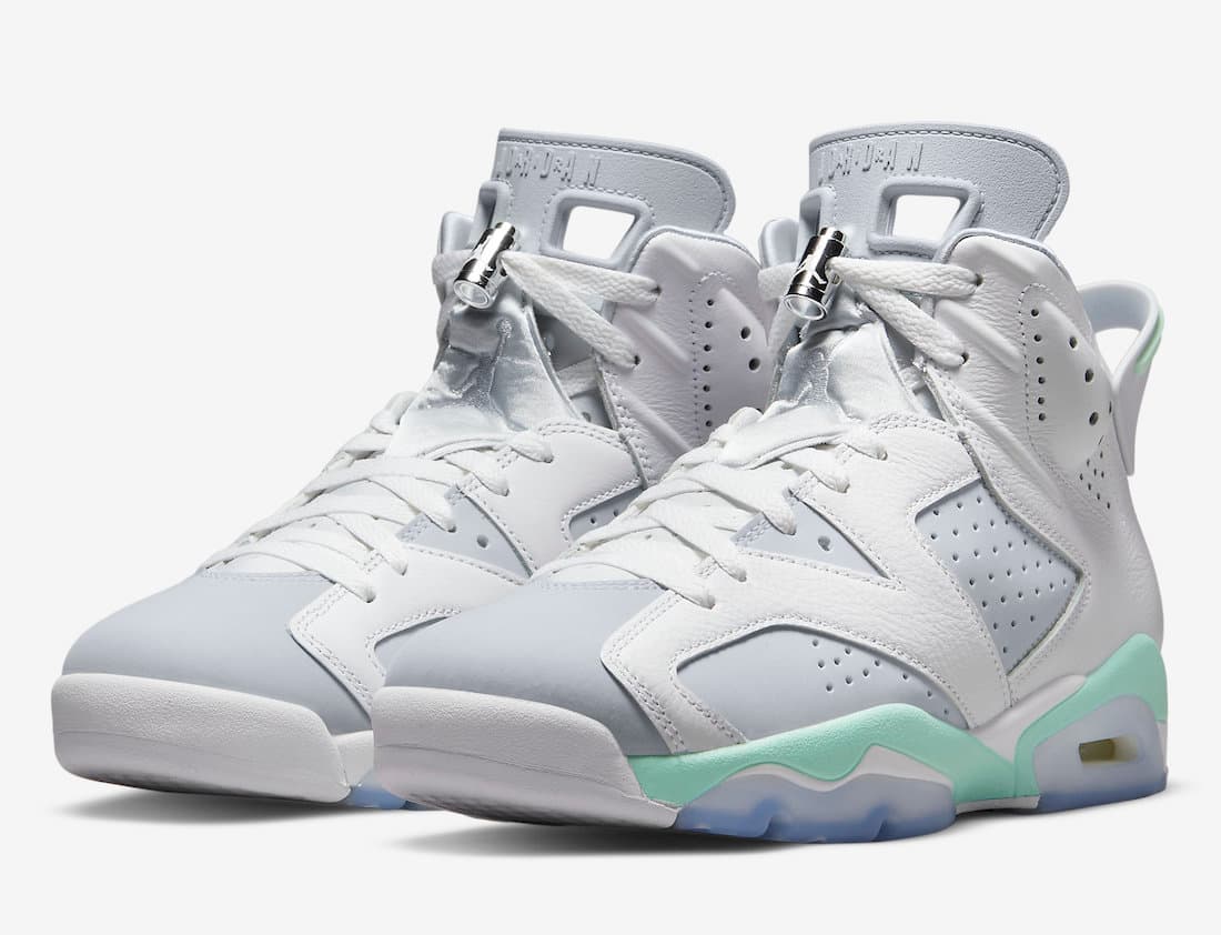 نایک ایرجردن 6 مینت فارم Air Jordan 6 Mint Foam — تصویر ۵