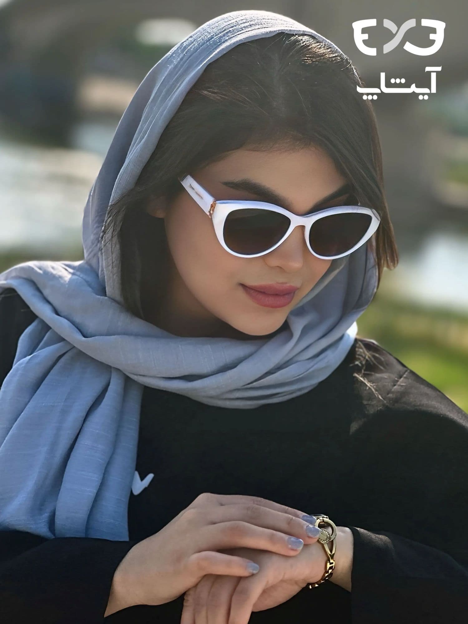 عینک آفتابی ایو سن لوران YSL مدل Z9102 سفید — تصویر ۸