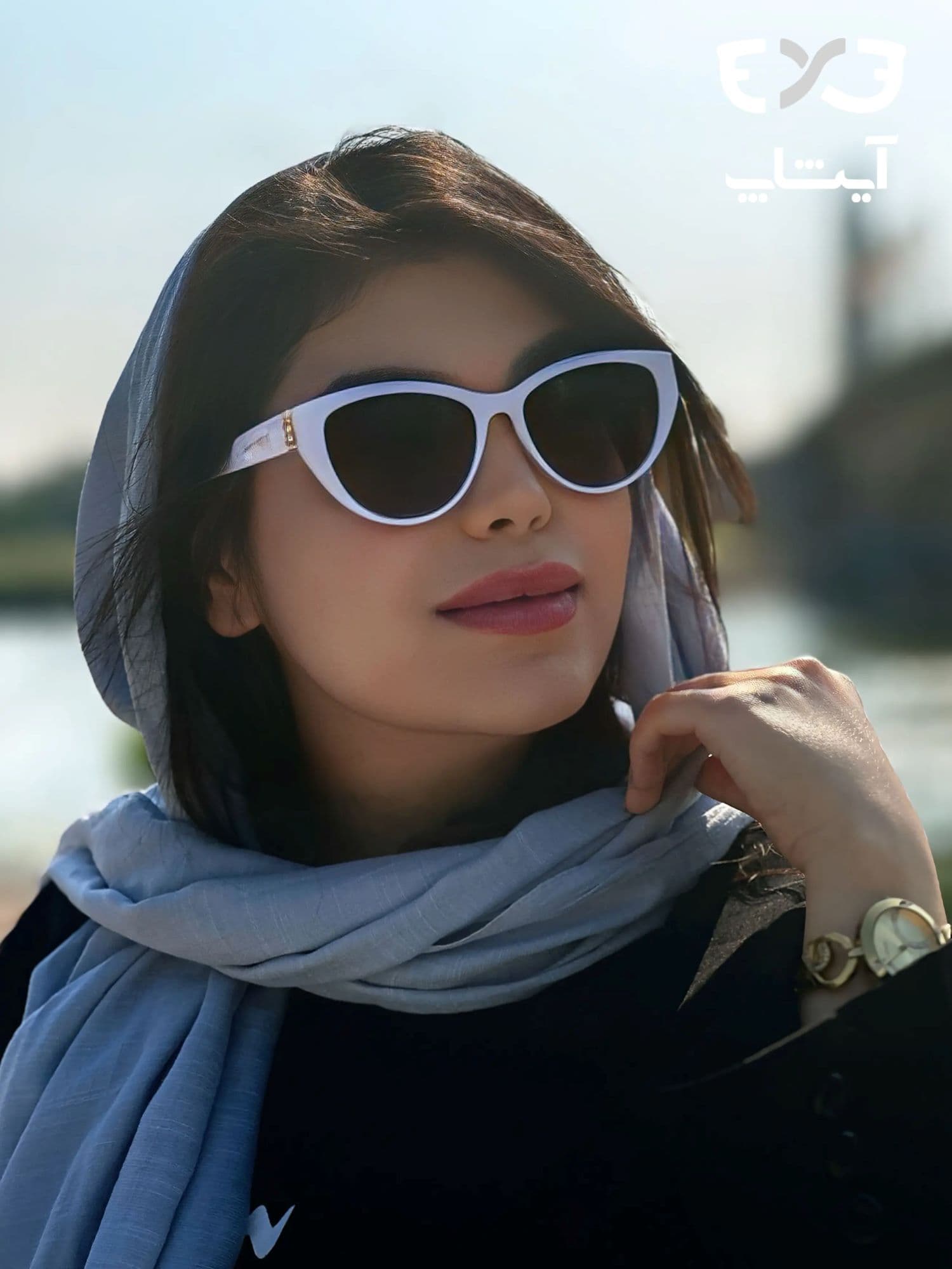 عینک آفتابی ایو سن لوران YSL مدل Z9102 سفید — تصویر ۲