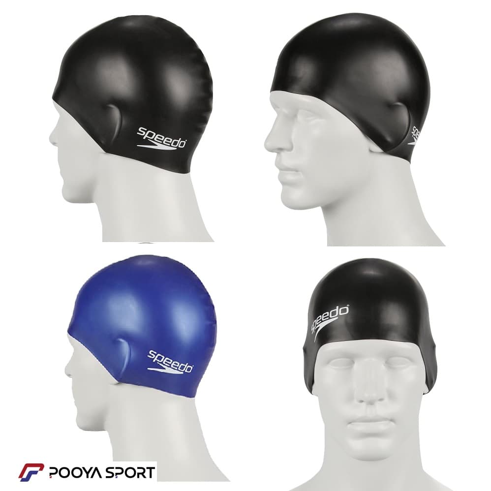 کلاه شنا ضد آب سیلیکونی اسپیدو Speedo ساده — تصویر ۵