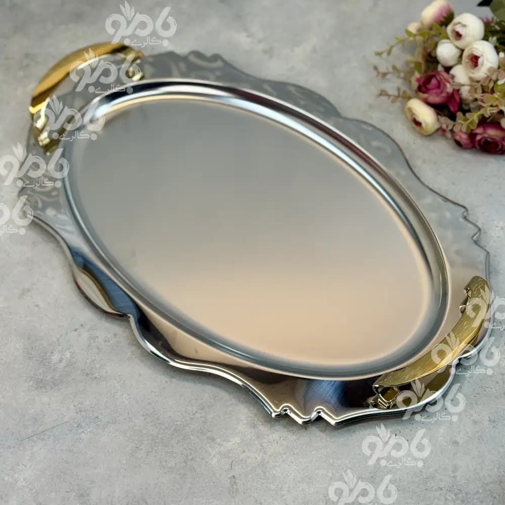 سینی استیل فریکوک بیضی سیلور 0146