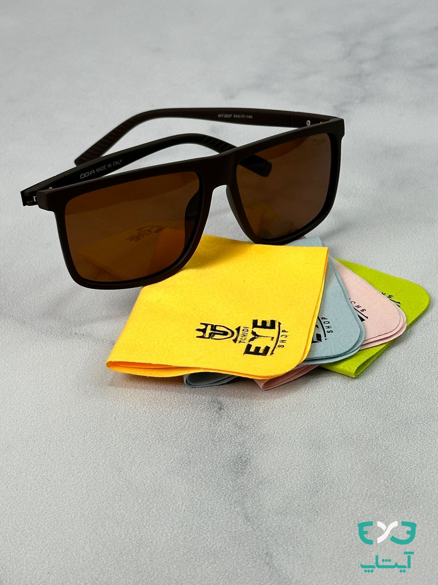 عینک آفتابی مورل اوگا Oga Morel مدل WT2937 قهوه ای — تصویر ۸