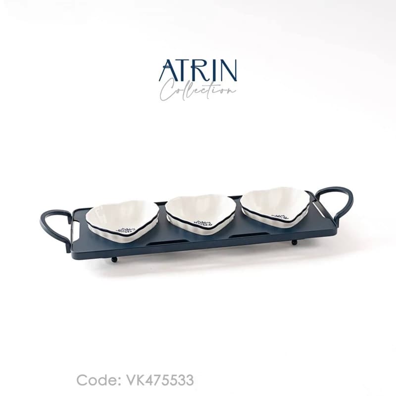 اردو خوری 3 خانه طرح قلب BVK بی وی کی مدل ATRIN کد VK475533 — تصویر ۲