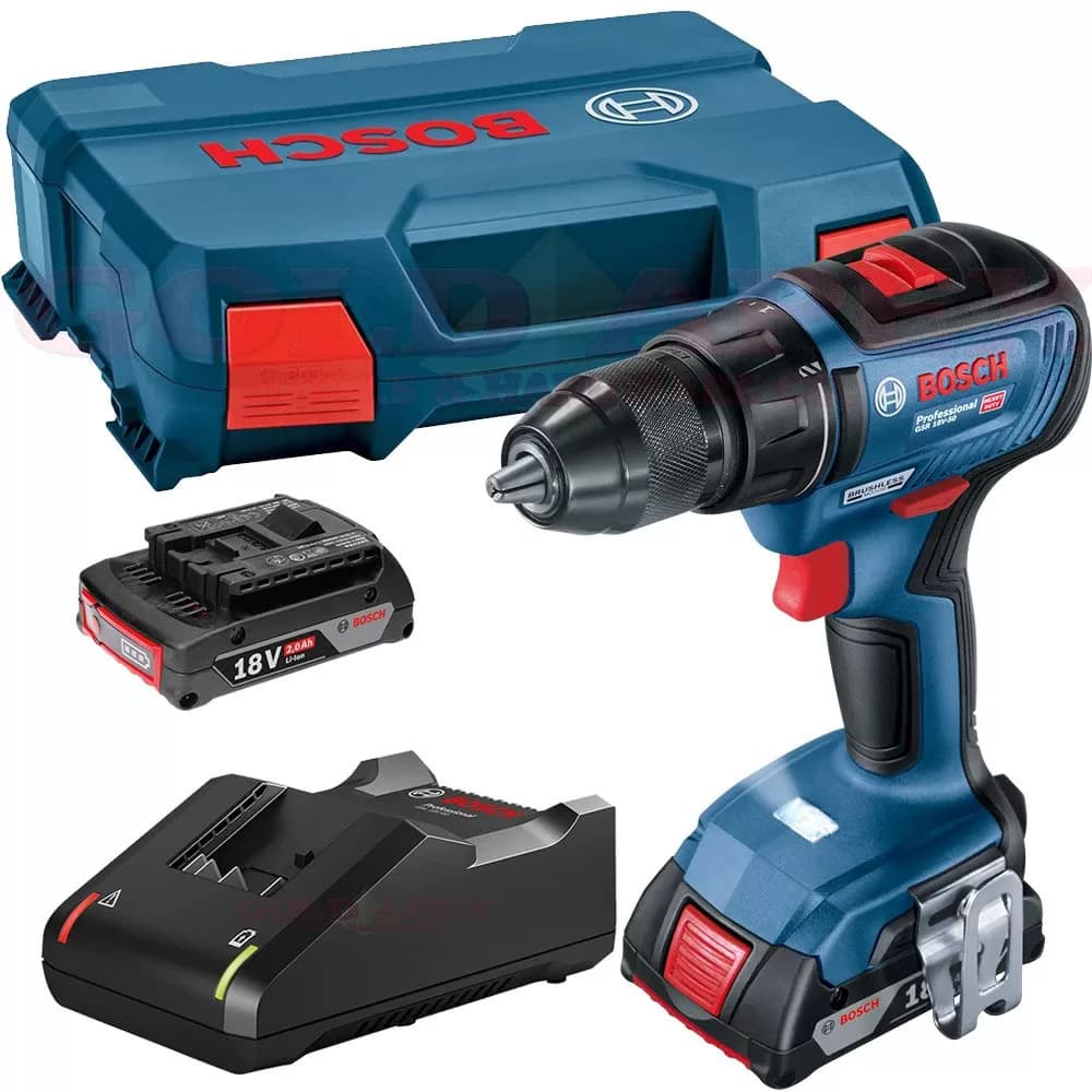 دریل پیچ گوشتی 18 ولت شارژی بوش براشلس مدل GSR 18V-50 — تصویر ۳