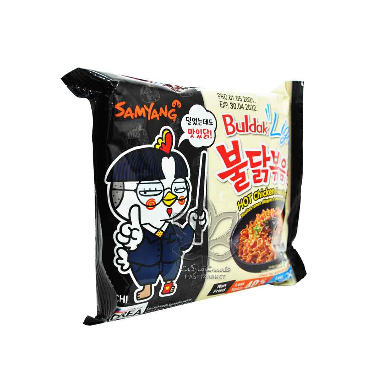 نودل کره ای (رامن ) طعم مرغ تند لایت ۱۱۰ گرم بولداک سامیانگ – samyang — تصویر ۲
