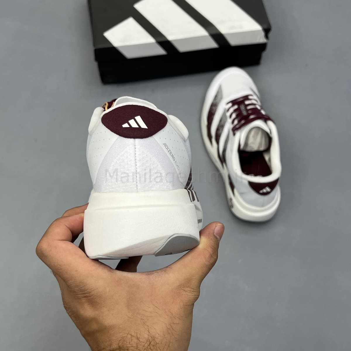 کفش آدیداس آدی زیرو سفید زرشکی Adidas Adizero Evo SL — تصویر ۶