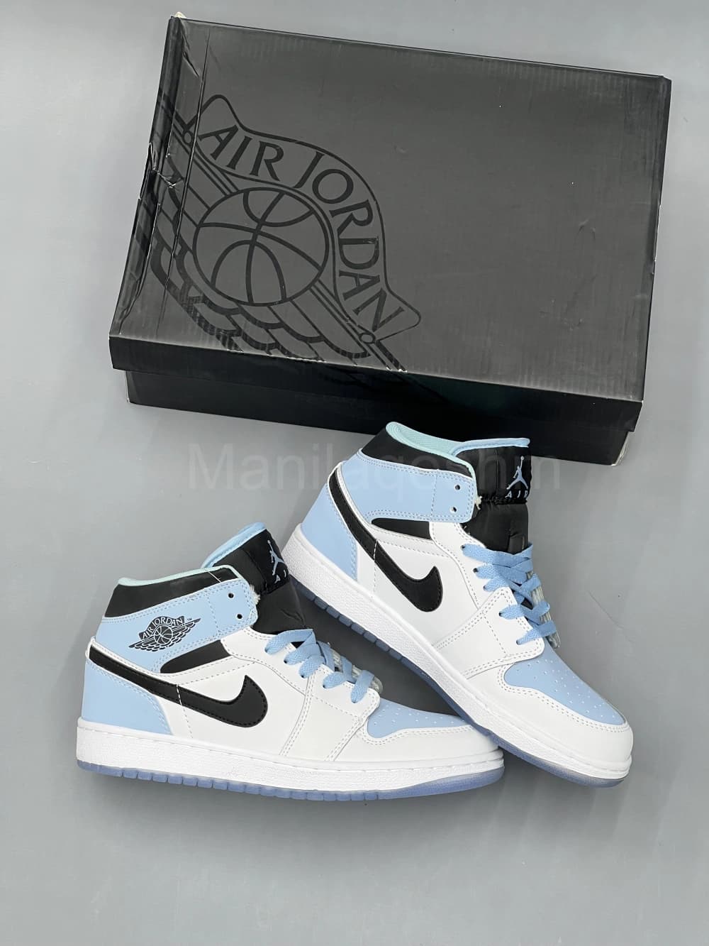 کفش نایک جردن وان ساقدار آبی یخی Jordan 1 Mid SE Ice Blue — تصویر ۴