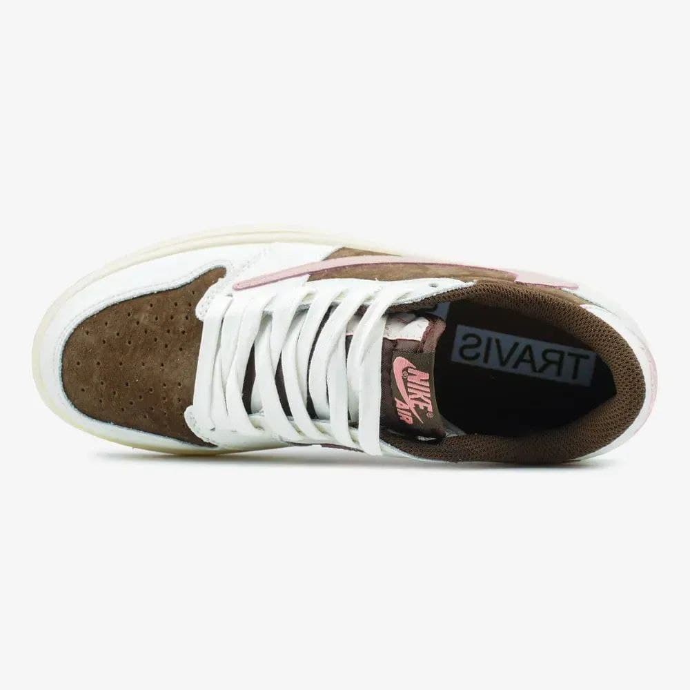 جردن وان تراویس دارک پونی پینک Travis Scott x Air Jordan 1 Low OG Dark Pony Pink — تصویر ۶