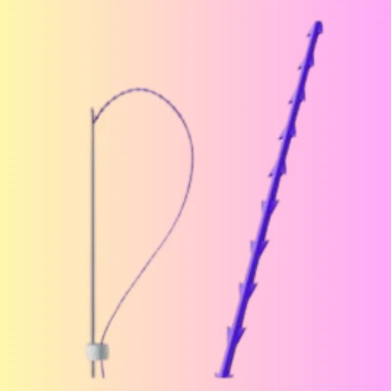 نخ لیفت دابل نیدل فیش بون (Double Needle FISH BONE) برند TRQ