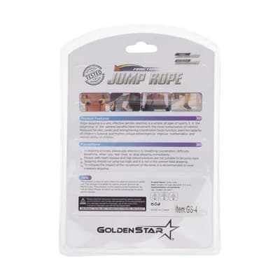 طناب سرعتی بدنسازی کراس فیت گلدن استار GS 4 | مشکی — تصویر ۵