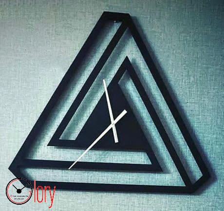 ساعت دیواری مدرن مدل Pyramid کد 623