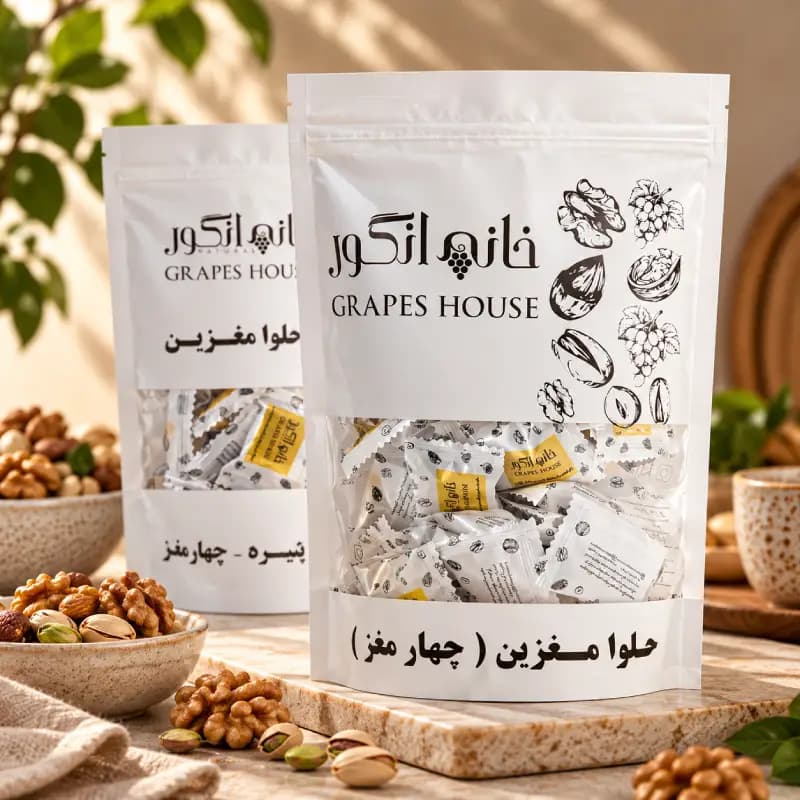 حلوا مغزین چهار مغز 28%