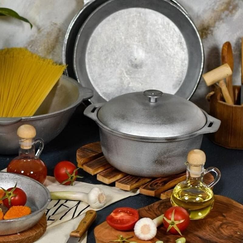 قابلمه روسی آلومینیومی مدل استوا 2 نفره برای طبیعتگردی و سفر — تصویر ۲