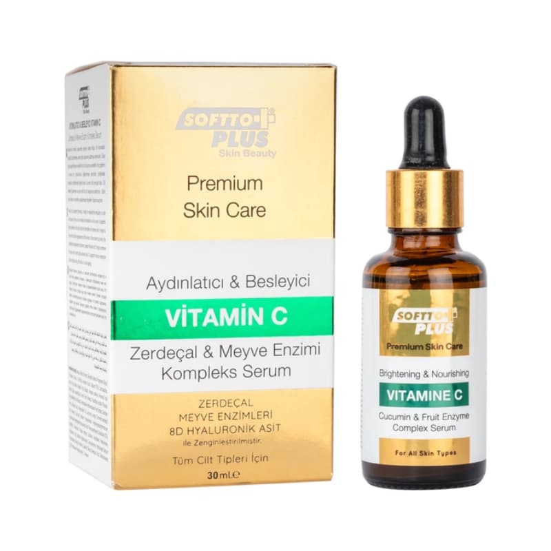 سرم روشن کننده و مغذی ویتامین سی سافتو پلاس 30ml