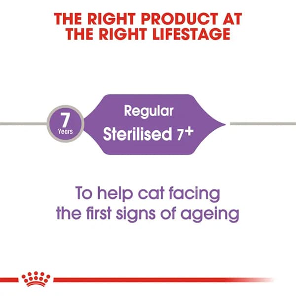 غذای خشک گربه عقیم شده بالای 7 سال رویال کنین (Royal Canin Sterilised +7) وزن 1.5 کیلوگرم — تصویر ۸
