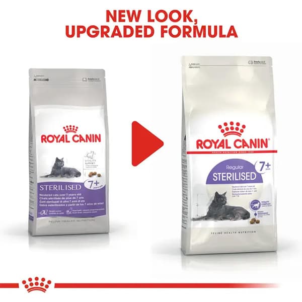 غذای خشک گربه عقیم شده بالای 7 سال رویال کنین (Royal Canin Sterilised +7) وزن 1.5 کیلوگرم — تصویر ۱۱