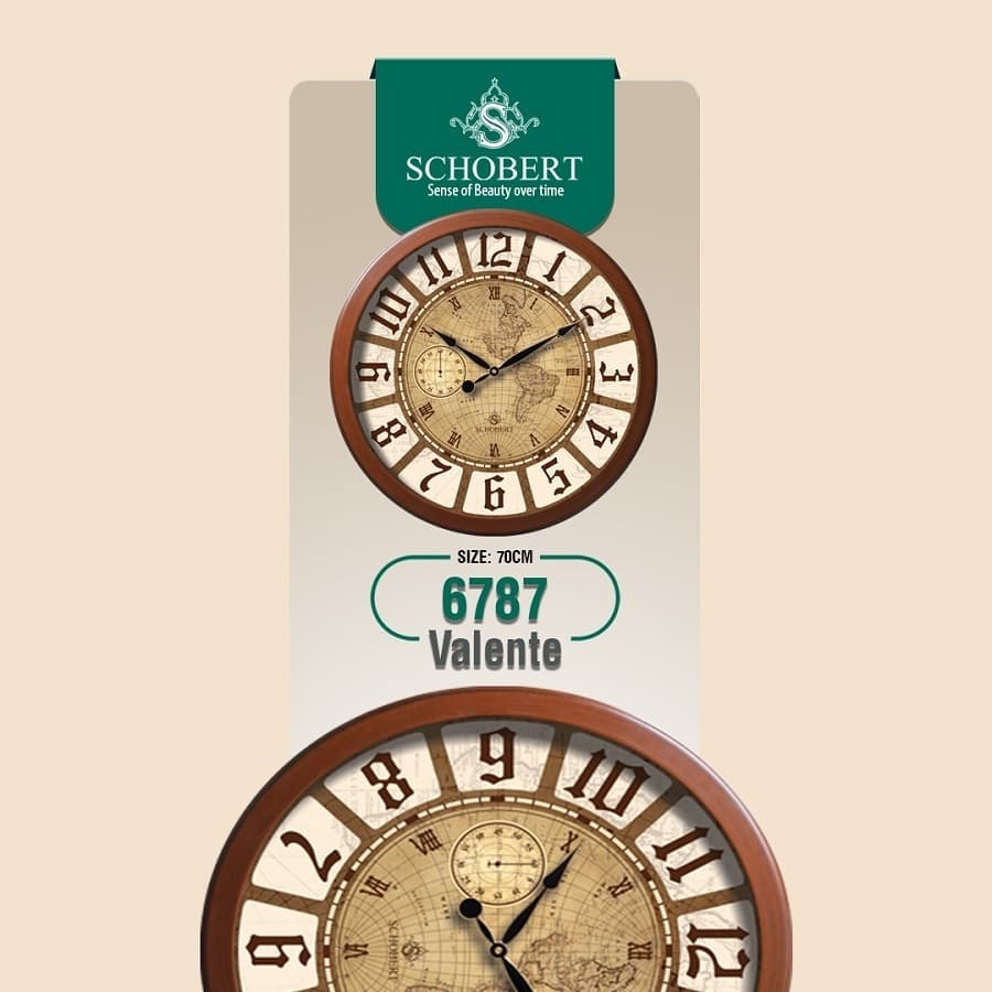 ساعت دیواری shobert مدل6787 -60cm