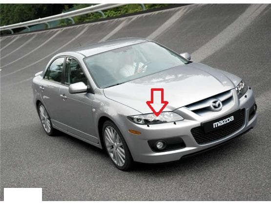 طلق چراغ جلو مزدا 6 2004-2009 سمت راست (شاگرد) و چپ (راننده)