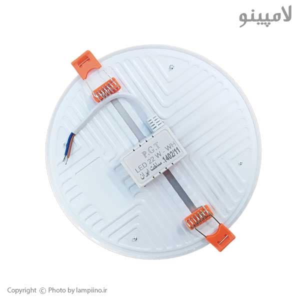 چراغ پنل فول لایت 22 وات سایز متغیر PGT — تصویر ۳