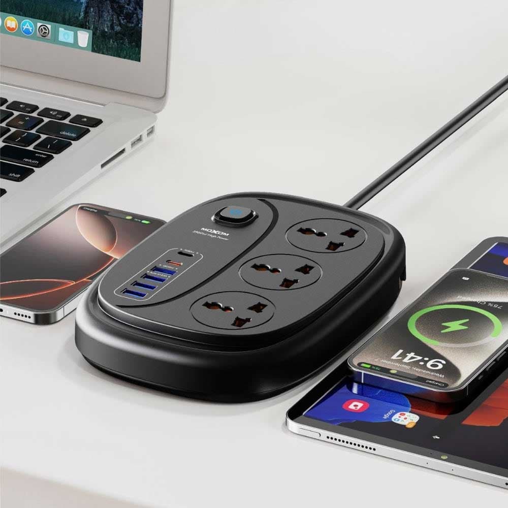 رابط USB و برق MOXOM MX-ST34 — تصویر ۳