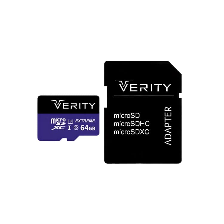 کارت حافظه microSDXC وریتی مدل Extreme 533x کلاس 10 استاندارد UHS-I U3 سرعت 80MBs ظرفیت 64 گیگ آداپتور دار — تصویر ۳