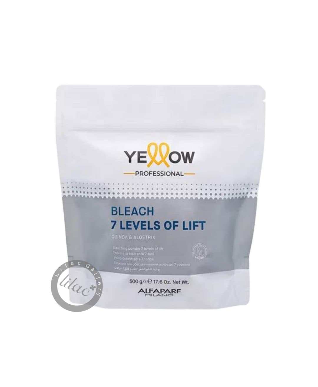آلفاپرف ALFAPARF YELLOW پودر دکلره آبی 7 پایه 500 گرمی