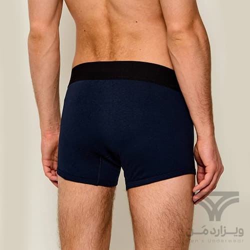 شورت مردانه باکسر بریف اورجینال وارداتی برند Palm Angels سرمه ای مشکی سفید کش 5 سانتی — تصویر ۵