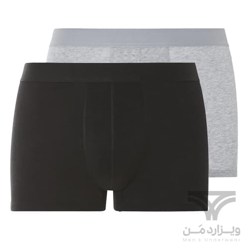 پک 2 تایی شورت مردانه پادار اورجینال لیورجی Livergy آلمان وارداتی طوسی مشکی