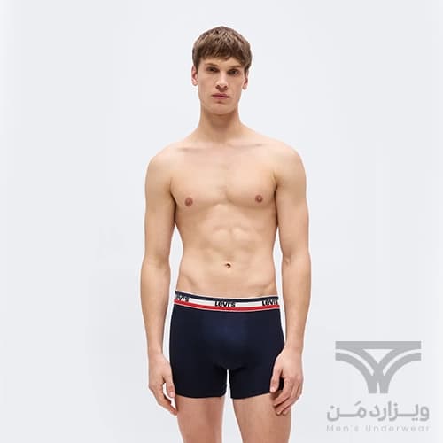 پک 4 تایی شورت مردانه باکسر بریف میکروفایبر اورجینال وارداتی برند لیوایز Levi’s آمریکا کش 4 سانتی رنگبندی رندوم — تصویر ۶