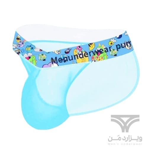 شورت مردانه اسلیپ اورجینال عروسکی بغل باز تمام شیشه ای Pump Men’s Modal Bikini Briefs Dual Waistband V-Suspension Transparent Ultra-thin برند پامپ
