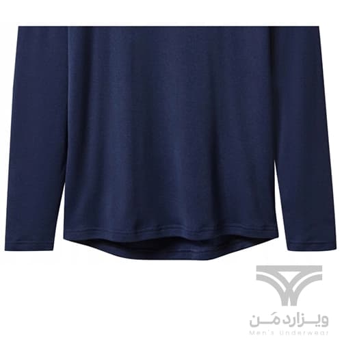 بلوز مردانه ترمو (حرارتی) بیس لایر اسمارا Esmara آلمان سرمه ای Thermal Underwear داخل کرک — تصویر ۳