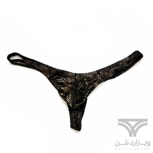 شورت مردانه فانتزی لامبادا Bikini اورجینال وارداتی برند Tommy dooyao بکلس دیسکویی پوست ماری — تصویر ۲
