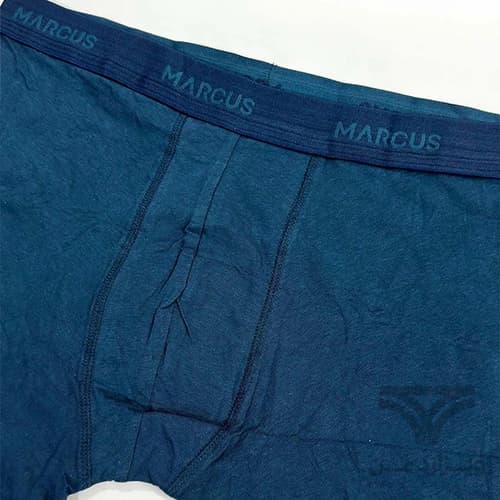 شورت مردانه پادار (باکسر بریف) اورجینال وارداتی برند Marcus آبی نفتی تیره — تصویر ۳