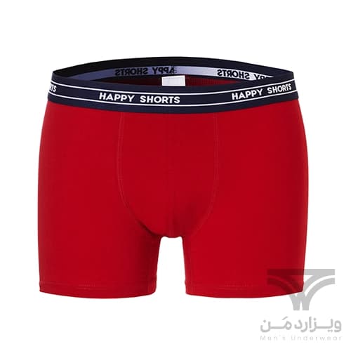 پک 2 تایی شورت مردانه پادار اورجینال هپی شورتس Happy Shorts آلمان وارداتی طرح آبنبات عصایی (Candy Cane) و جوراب کریسمس — تصویر ۳