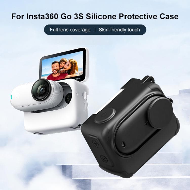 کاور سیلیکونی Insta360 GO 3S پولوز PU772B با درپوش لنز و بند — تصویر ۲