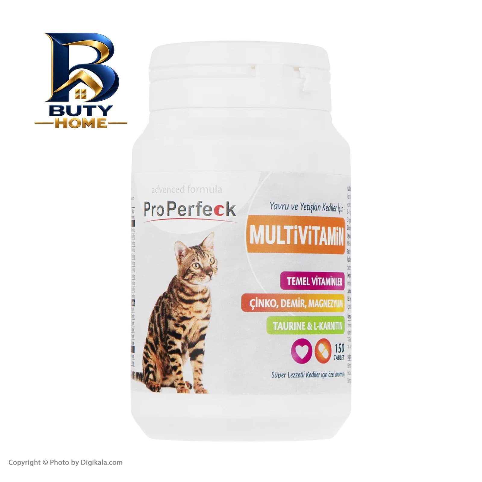قرص مولتی ویتامین گربه پروپرفک مدل Multivitamin بسته ۱۵۰ — تصویر ۲