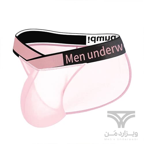 شورت مردانه اسلیپ اورجینال بغل باز تمام شیشه ای Pump Men’s Modal Bikini Briefs Dual Waistband V-Suspension Transparent Ultra-thin برند پامپ