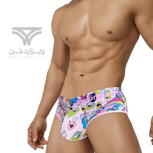 شورت مردانه اسلیپ پامپ Men’s Playful Cartoon No-Tag Comfortable and Breathable Briefs اورجینال وارداتی برند PUMP فانتزی عروسکی کارتونی — تصویر ۲