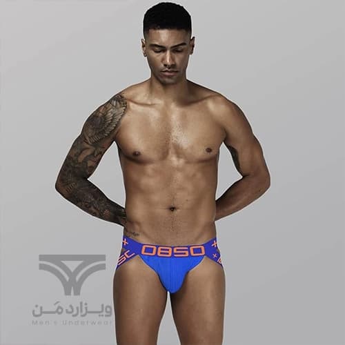 شورت مردانه Jockstrap اورجینال برند 0850 (BS) – ORLVS فانتزی پشت باز 2 بند رنگبندی جدید — تصویر ۴