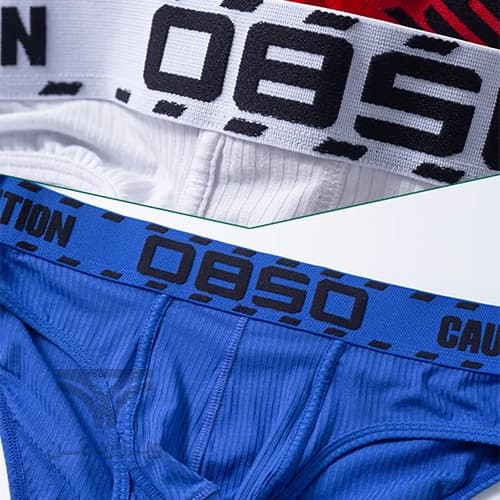 شورت مردانه اسلیپ بغل باریک Breathable Men’s briefs اورجینال وارداتی برند 0850(BS) فانتزی پارچه کبریتی — تصویر ۸