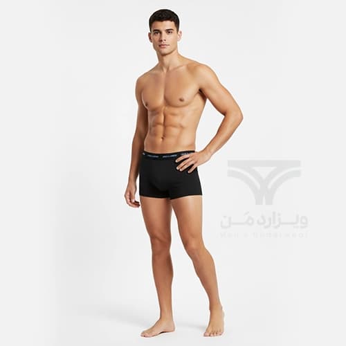 پک 3 تایی شورت مردانه باکسر بریف جک اند جونز JACK & JONES اورجینال وارداتی – طرح ده — تصویر ۳
